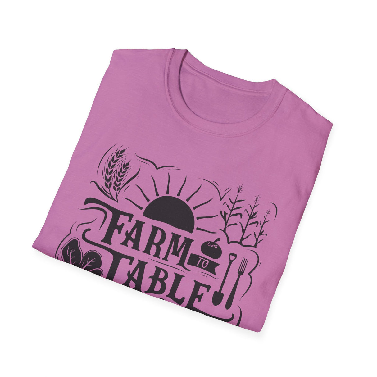 Unisex Tee - "Farm to Table" (black design)