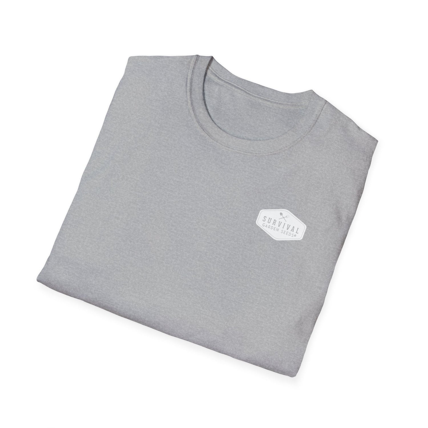 Unisex Tee - White Logo Front - "A Garden Today" Back