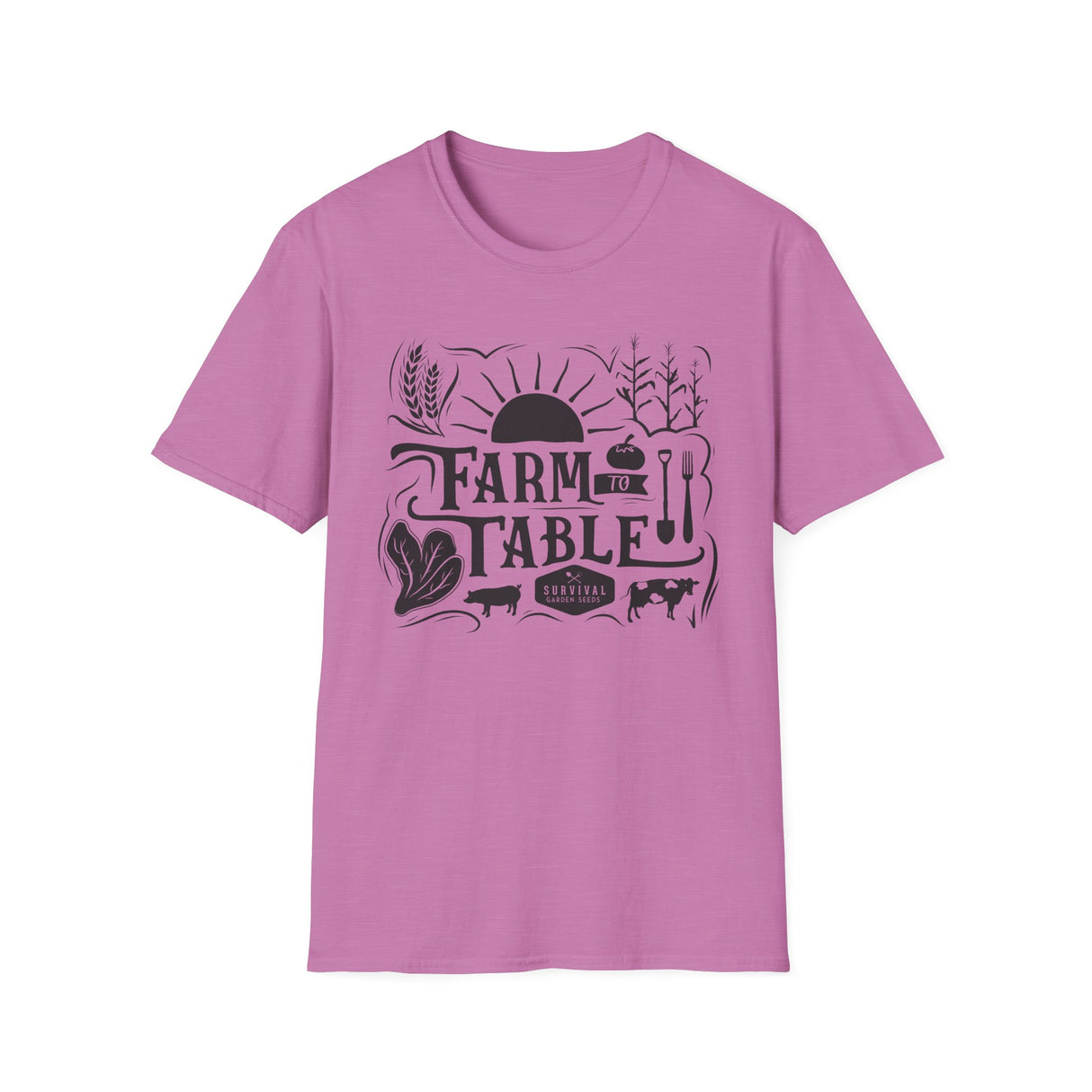 Unisex Tee - "Farm to Table" (black design)