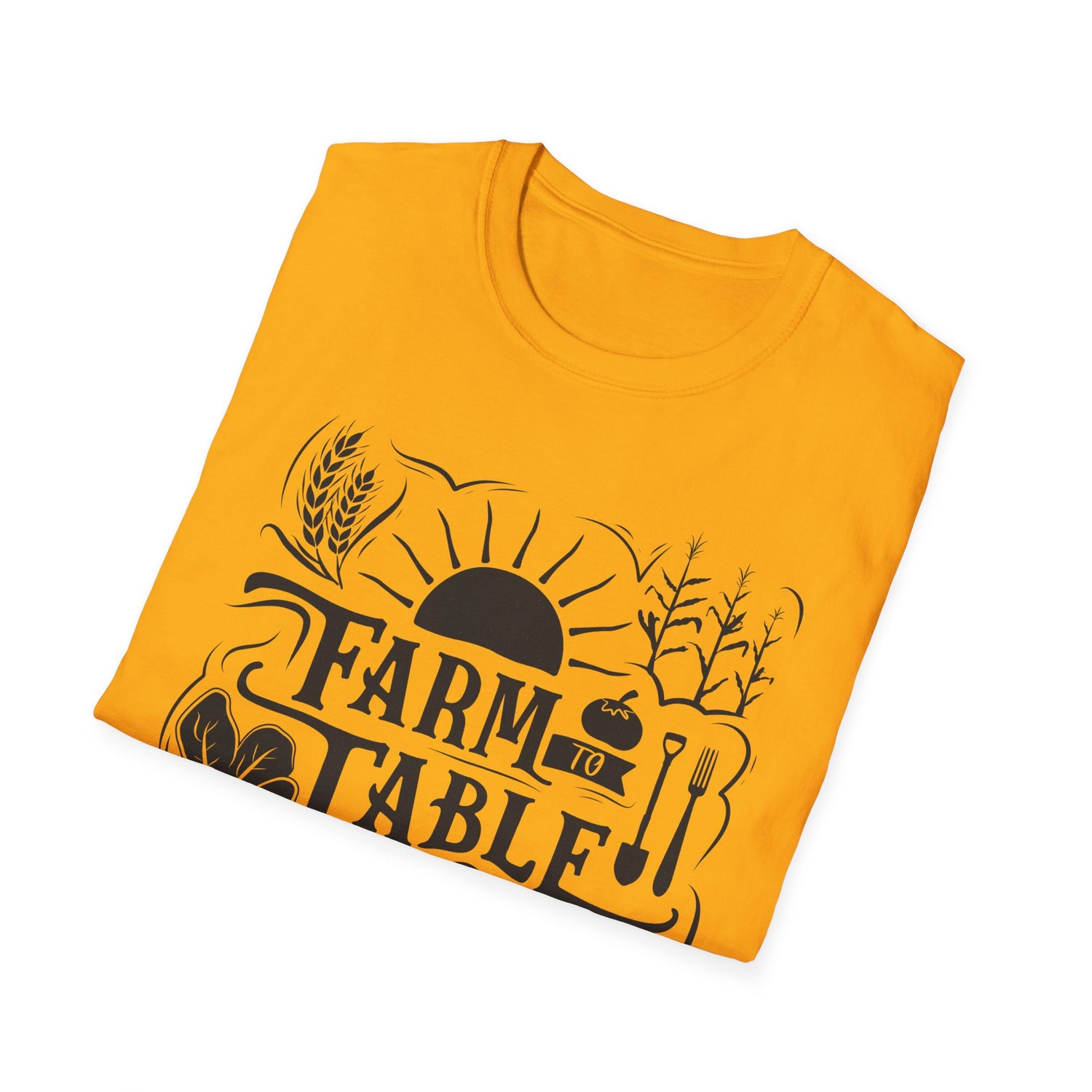 Unisex Tee - "Farm to Table" (black design)