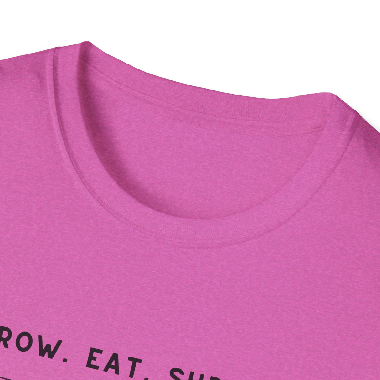 Unisex Tee - "Grow, Eat, Survive" (black design)