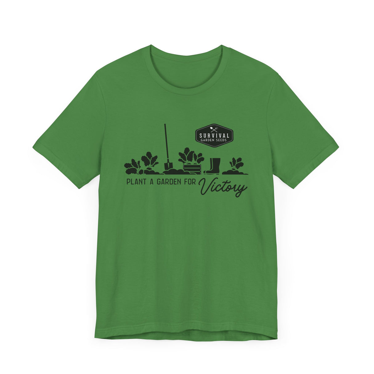 Unisex Tee -"Grow a Garden for Victory" (black design)