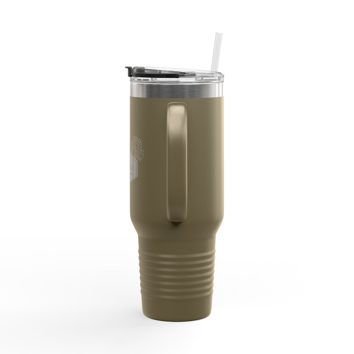 Insulated  40 oz Travel Mug - "Survival Garden Seeds Floral Logo"