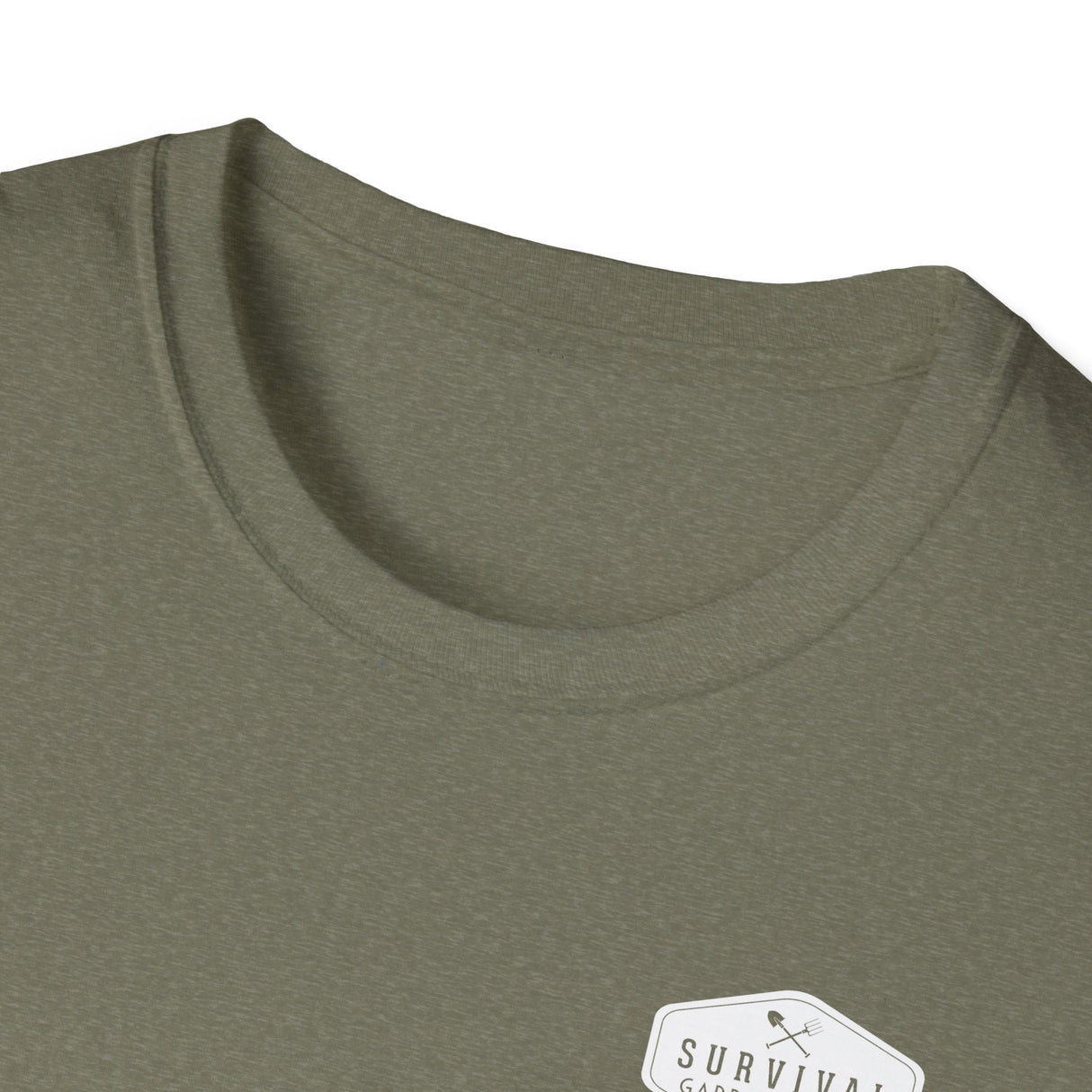 Unisex Tee - White Logo Front - "A Garden Today" Back