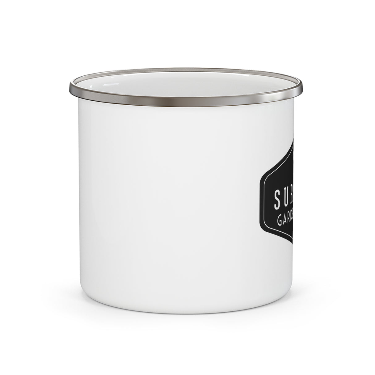 Enamel Camping Mug - Survival Garden Seeds Logo