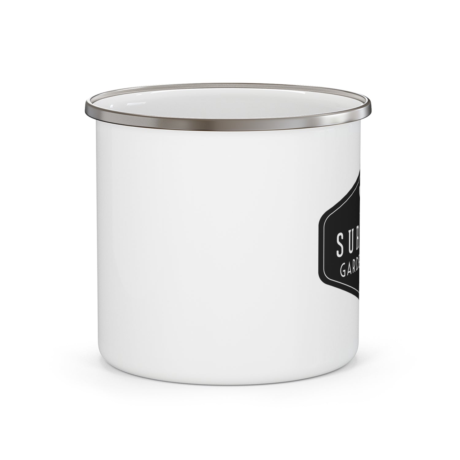 Enamel Camping Mug - Survival Garden Seeds Logo