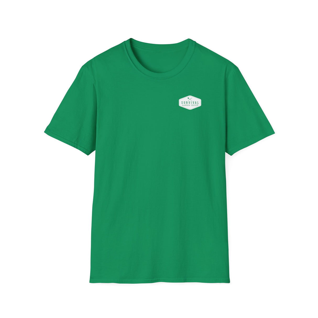 Unisex Tee - White Logo Front - "A Garden Today" Back