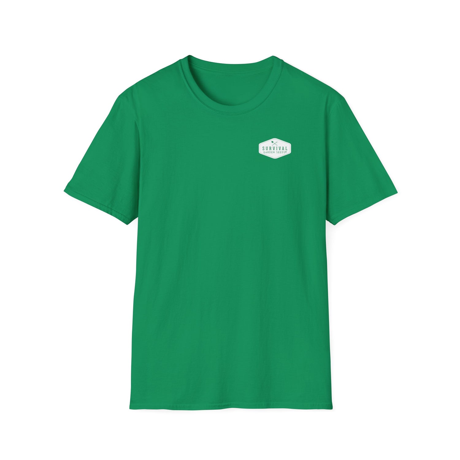 Unisex Tee - White Logo Front - "A Garden Today" Back