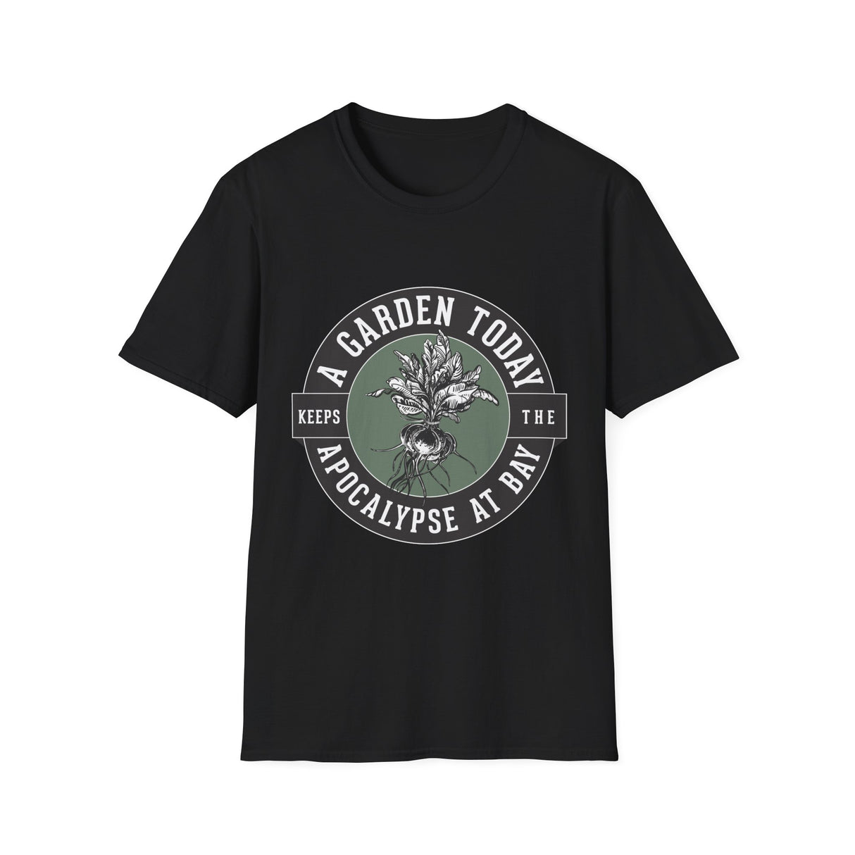 Unisex Tee - "A Garden Today..." (black design)
