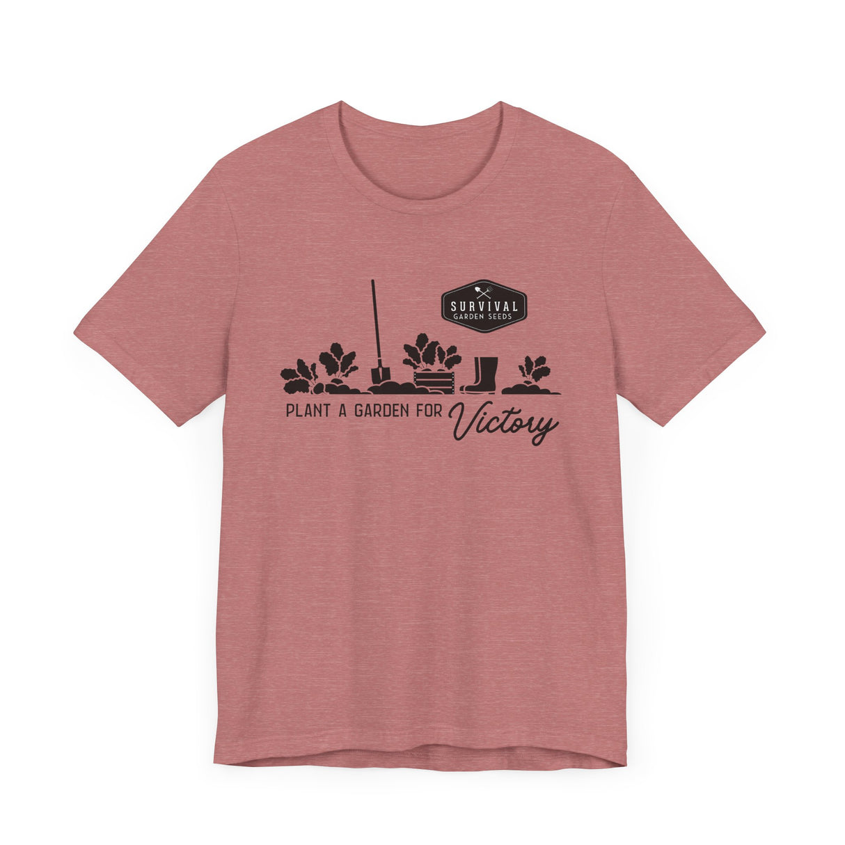 Unisex Tee -"Grow a Garden for Victory" (black design)