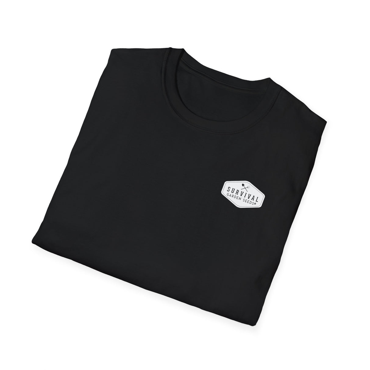 Unisex Tee - White Logo Front - "A Garden Today" Back