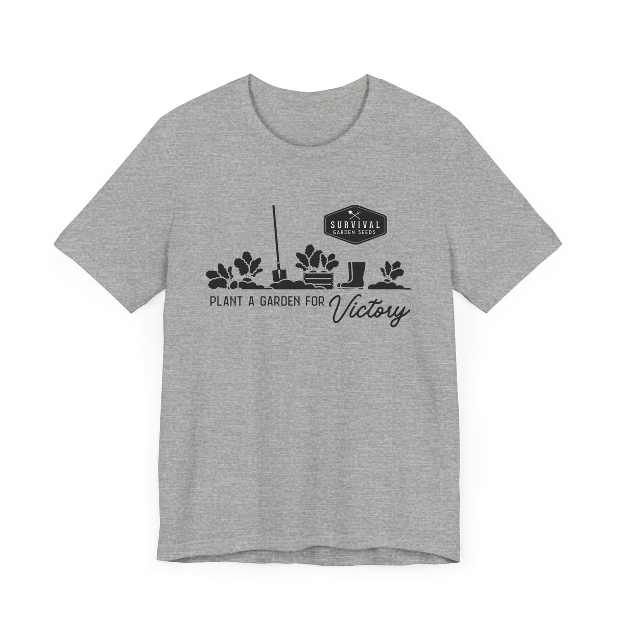 Unisex Tee -"Grow a Garden for Victory" (black design)