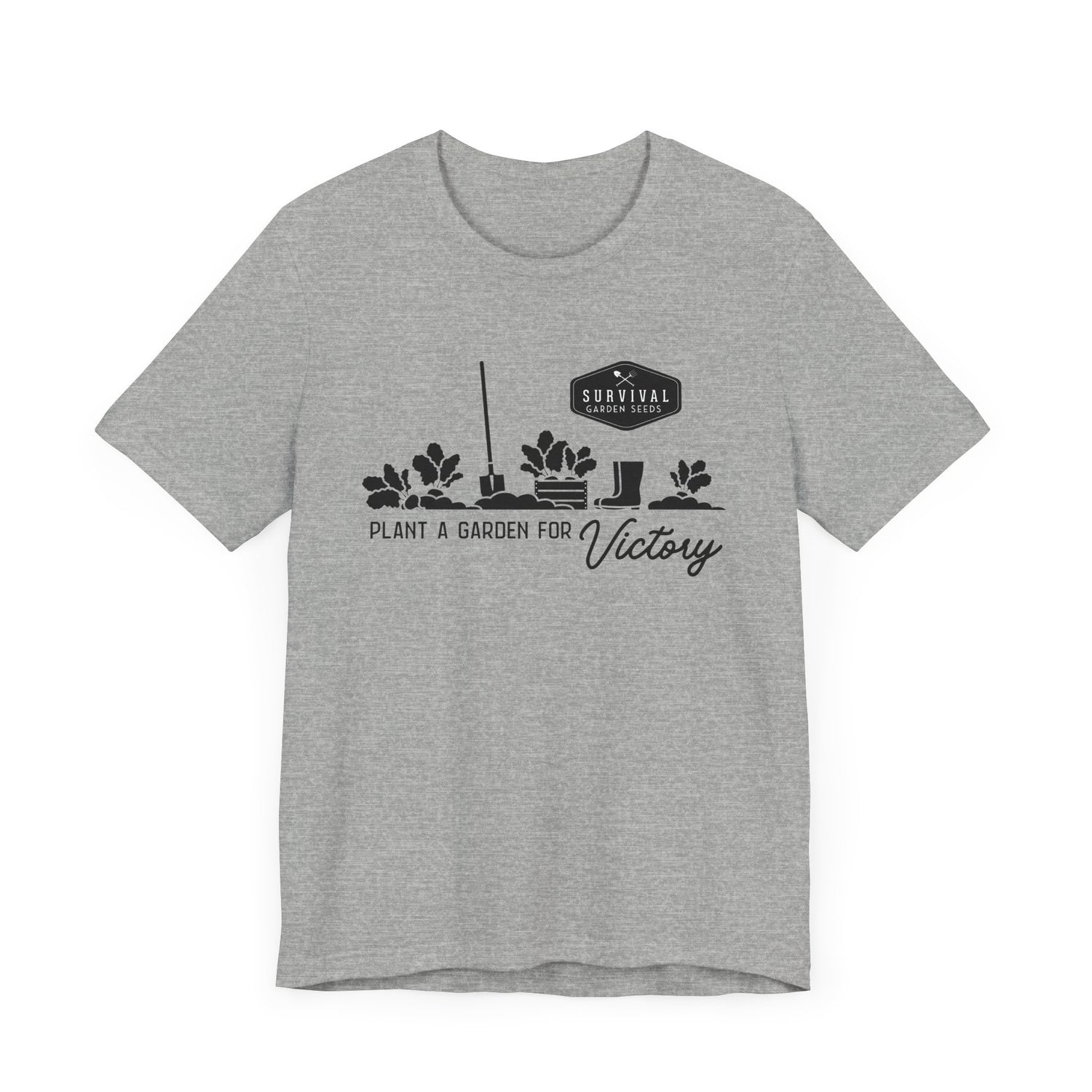 Unisex Tee -"Grow a Garden for Victory" (black design)