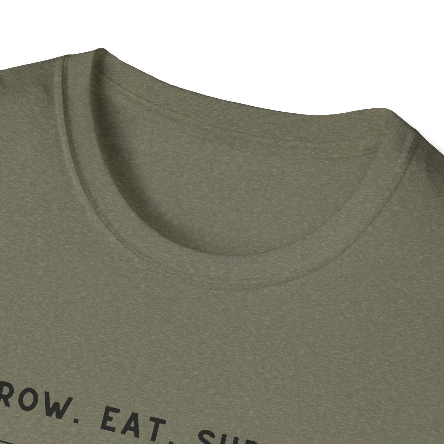 Unisex Tee - "Grow, Eat, Survive" (black design)
