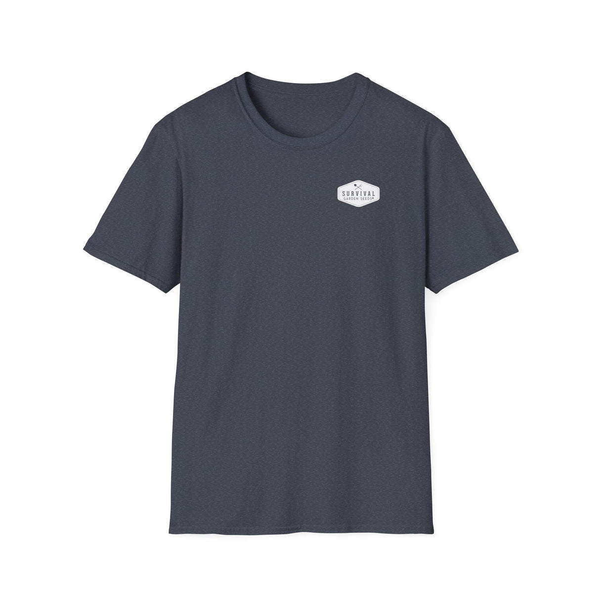 Unisex Tee - White Logo Front - "A Garden Today" Back