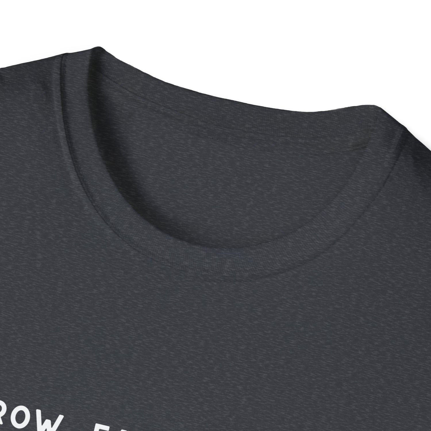 Unisex Tee - "Grow, Eat, Survive" (white design)