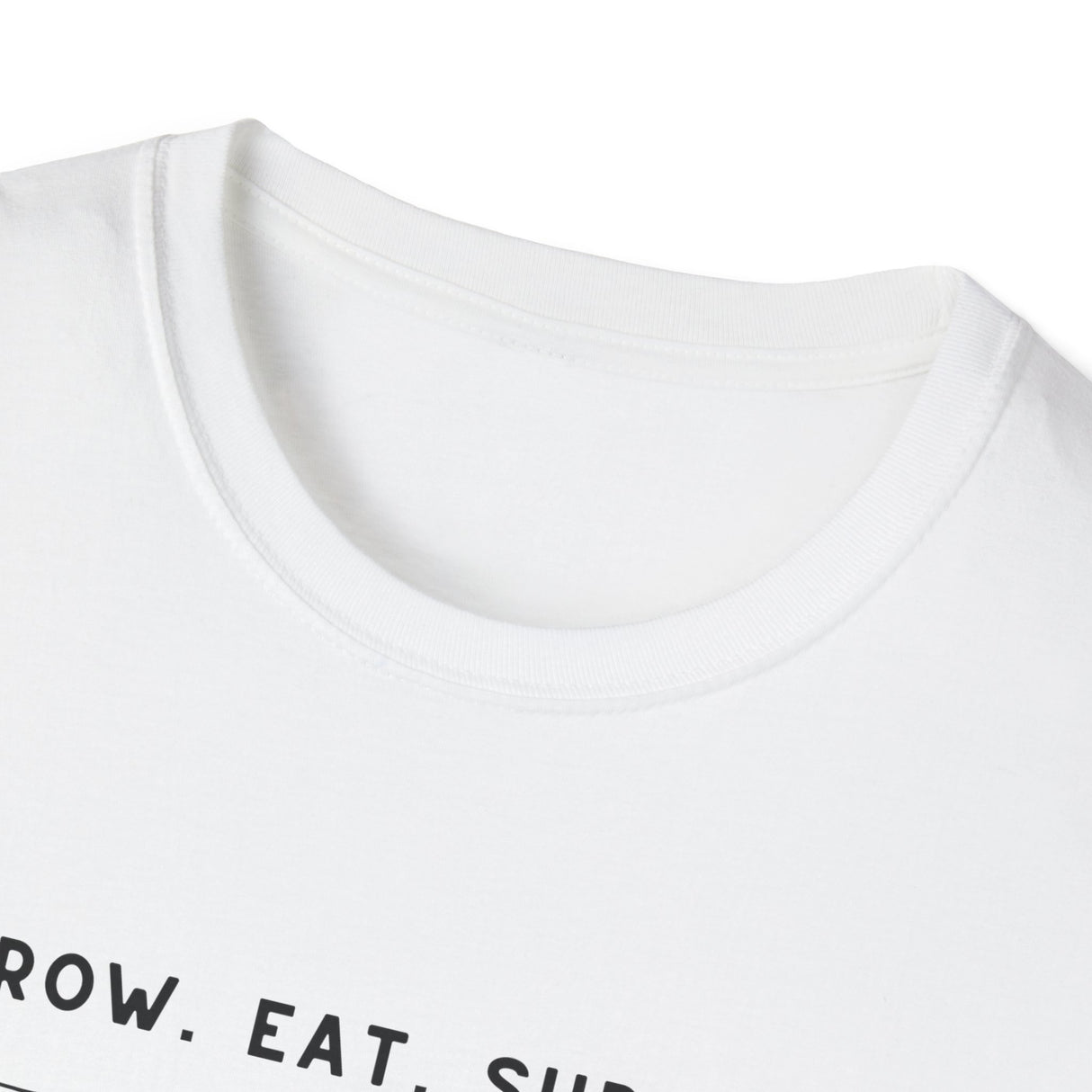 Unisex Tee - "Grow, Eat, Survive" (black design)