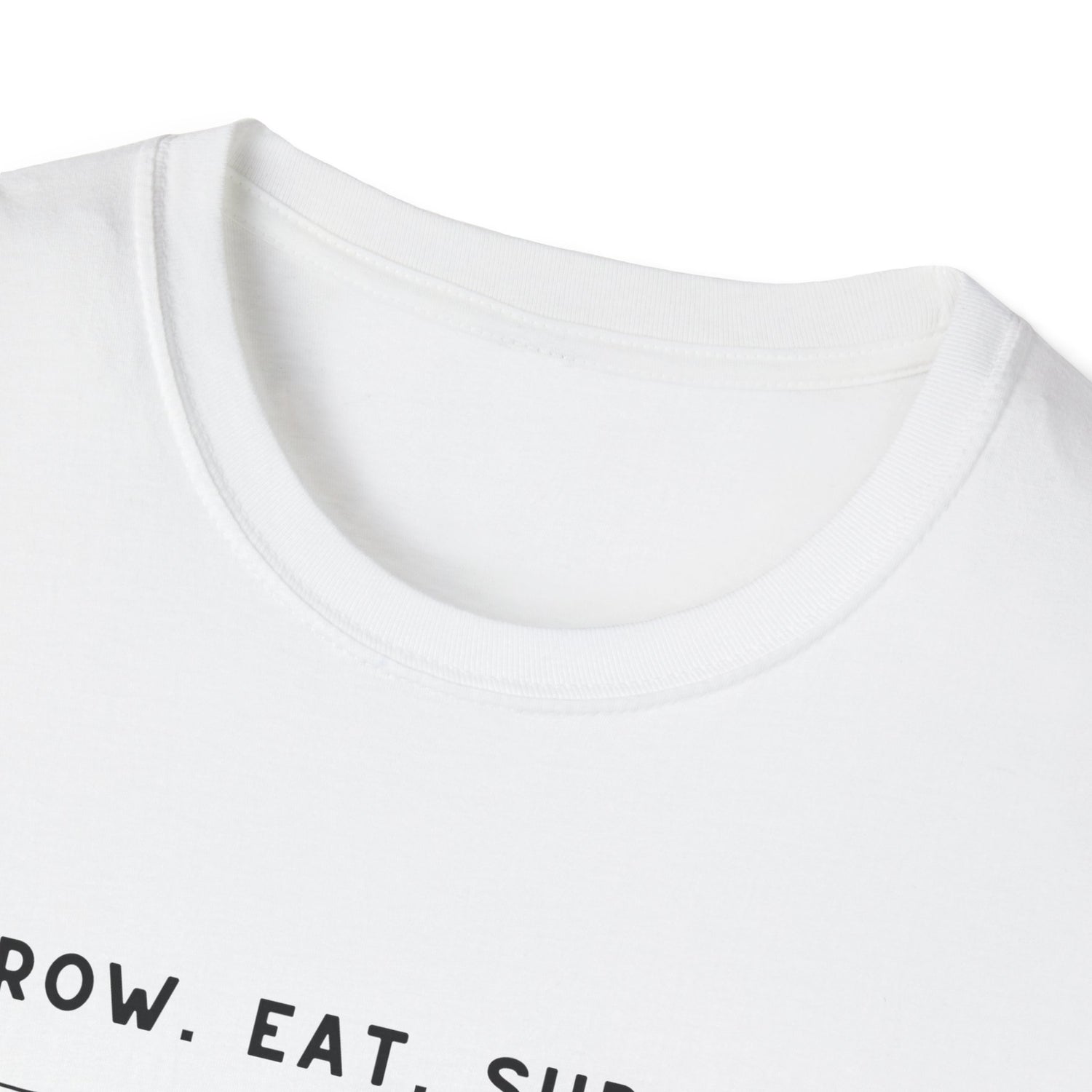 Unisex Tee - "Grow, Eat, Survive" (black design)