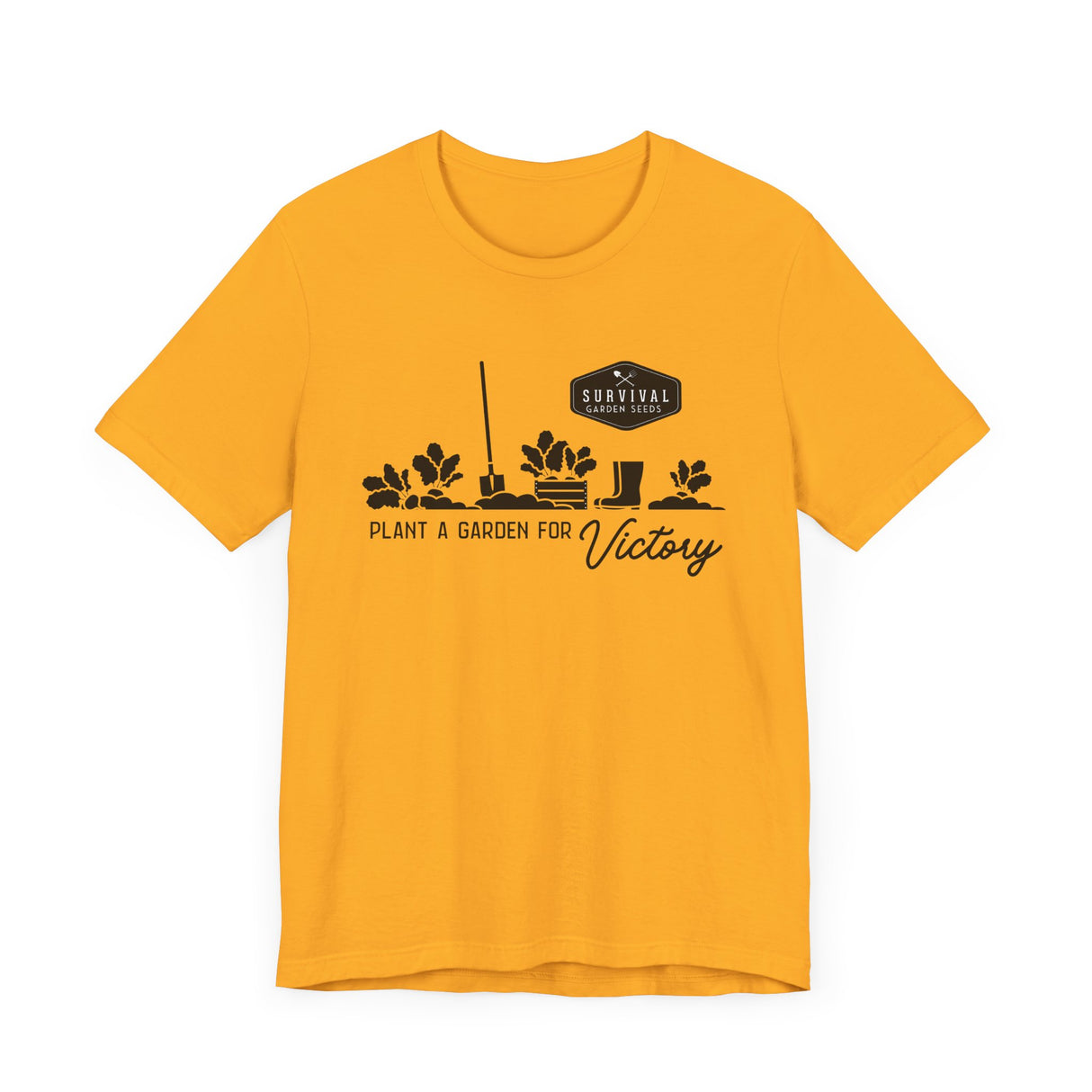 Unisex Tee -"Grow a Garden for Victory" (black design)
