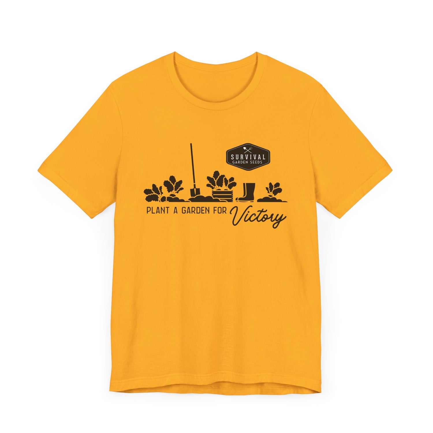 Unisex Tee -"Grow a Garden for Victory" (black design)