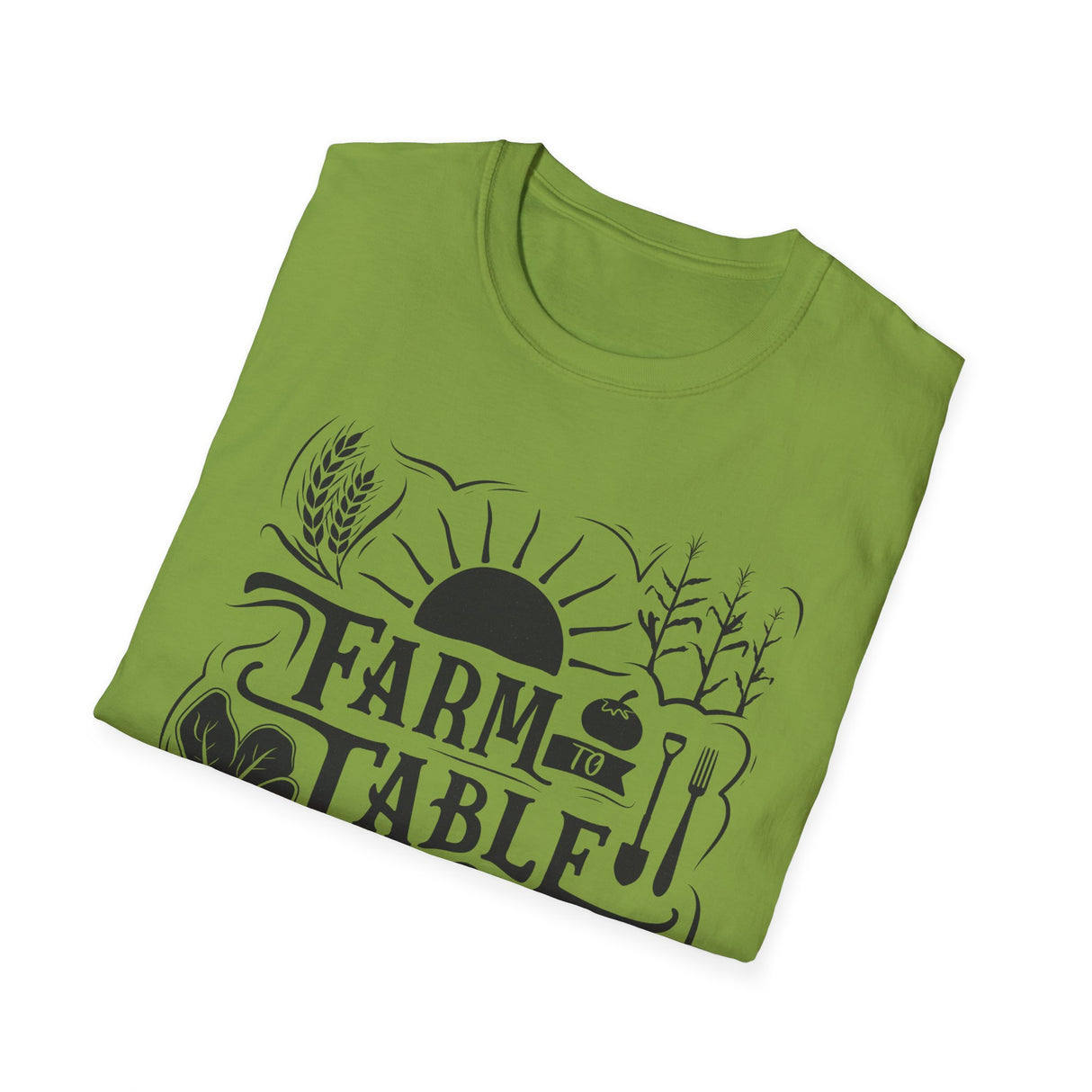 Unisex Tee - "Farm to Table" (black design)