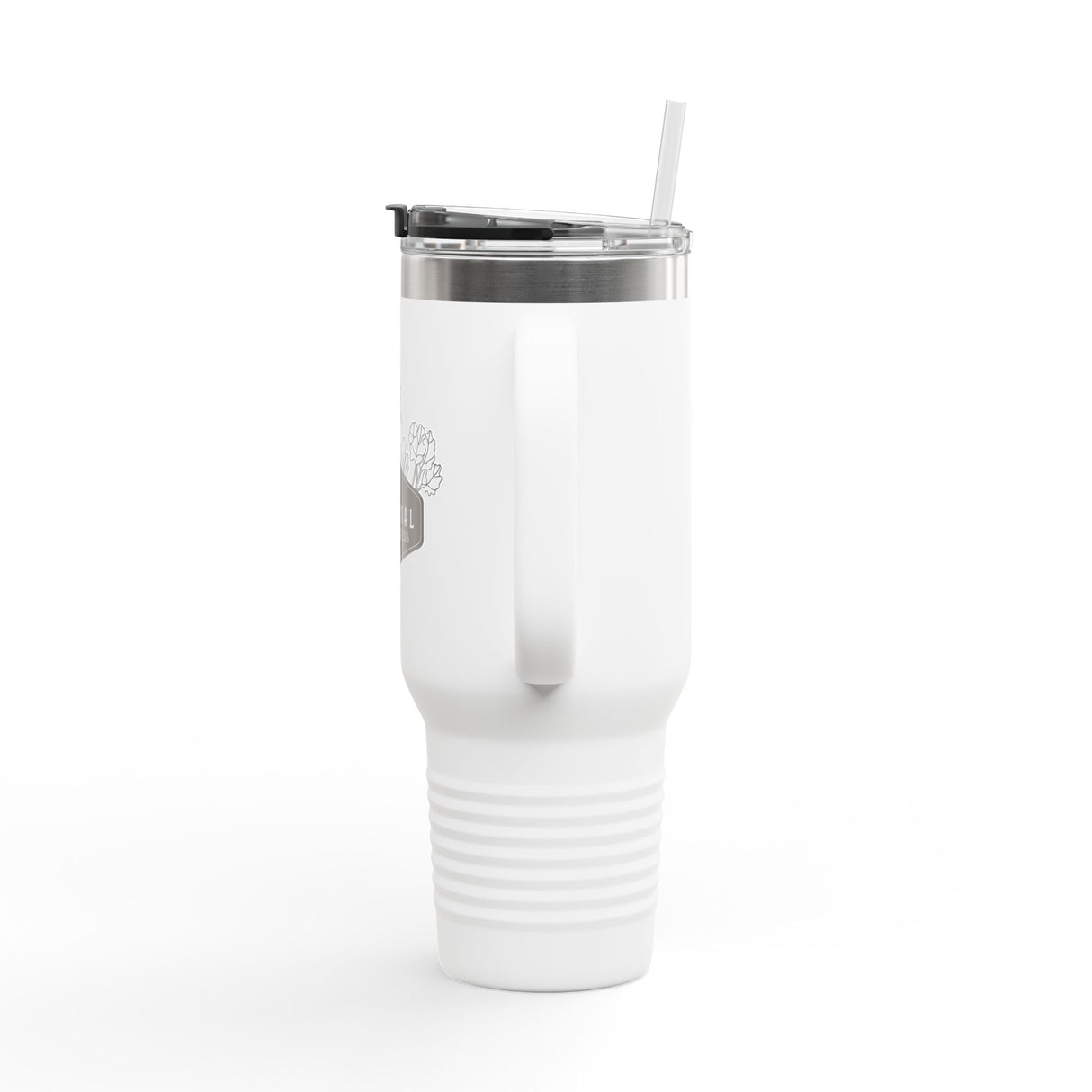 Insulated  40 oz Travel Mug - "Survival Garden Seeds Floral Logo"