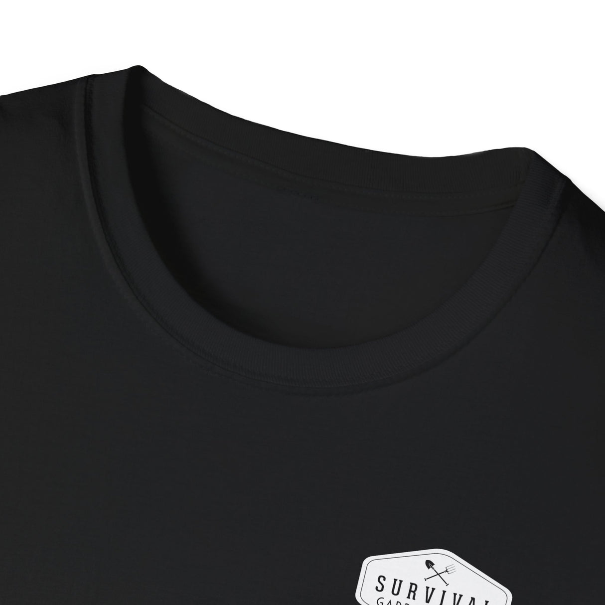 Unisex Tee - White Logo Front - "A Garden Today" Back