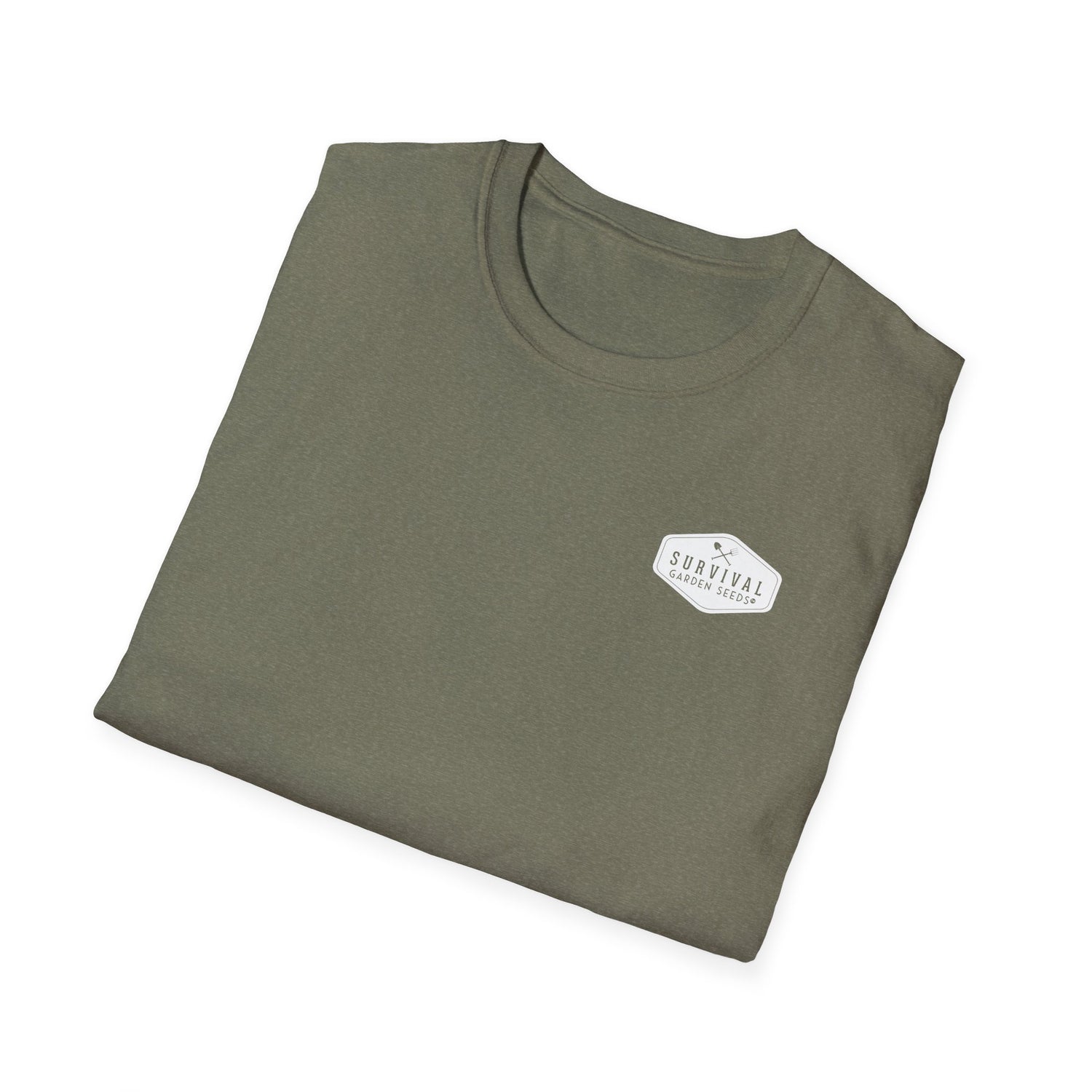 Unisex Tee - White Logo Front - "A Garden Today" Back