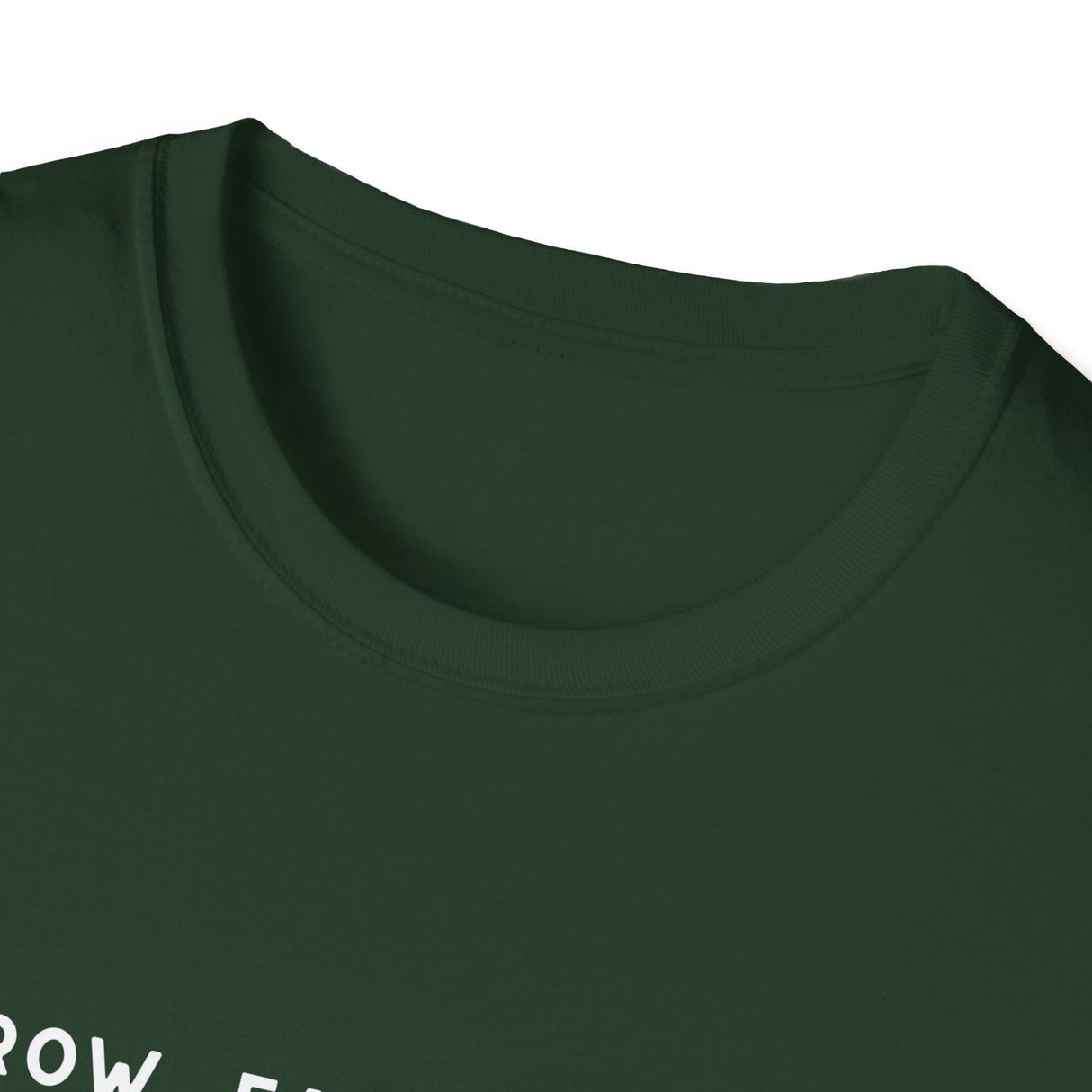 Unisex Tee - "Grow, Eat, Survive" (white design)