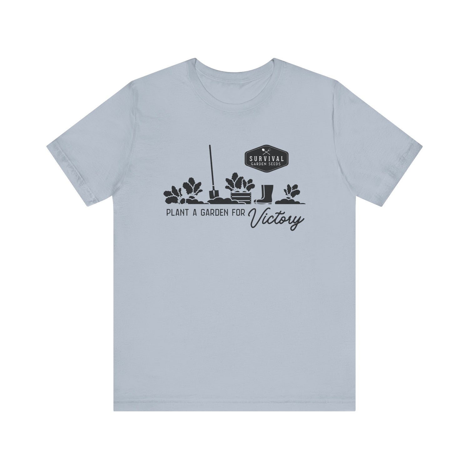 Unisex Tee -"Grow a Garden for Victory" (black design)
