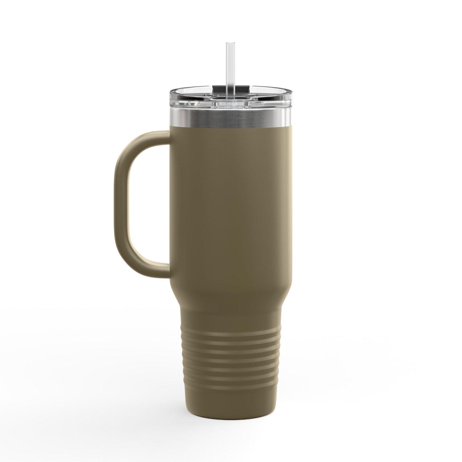 Insulated  40 oz Travel Mug - "Survival Garden Seeds Floral Logo"
