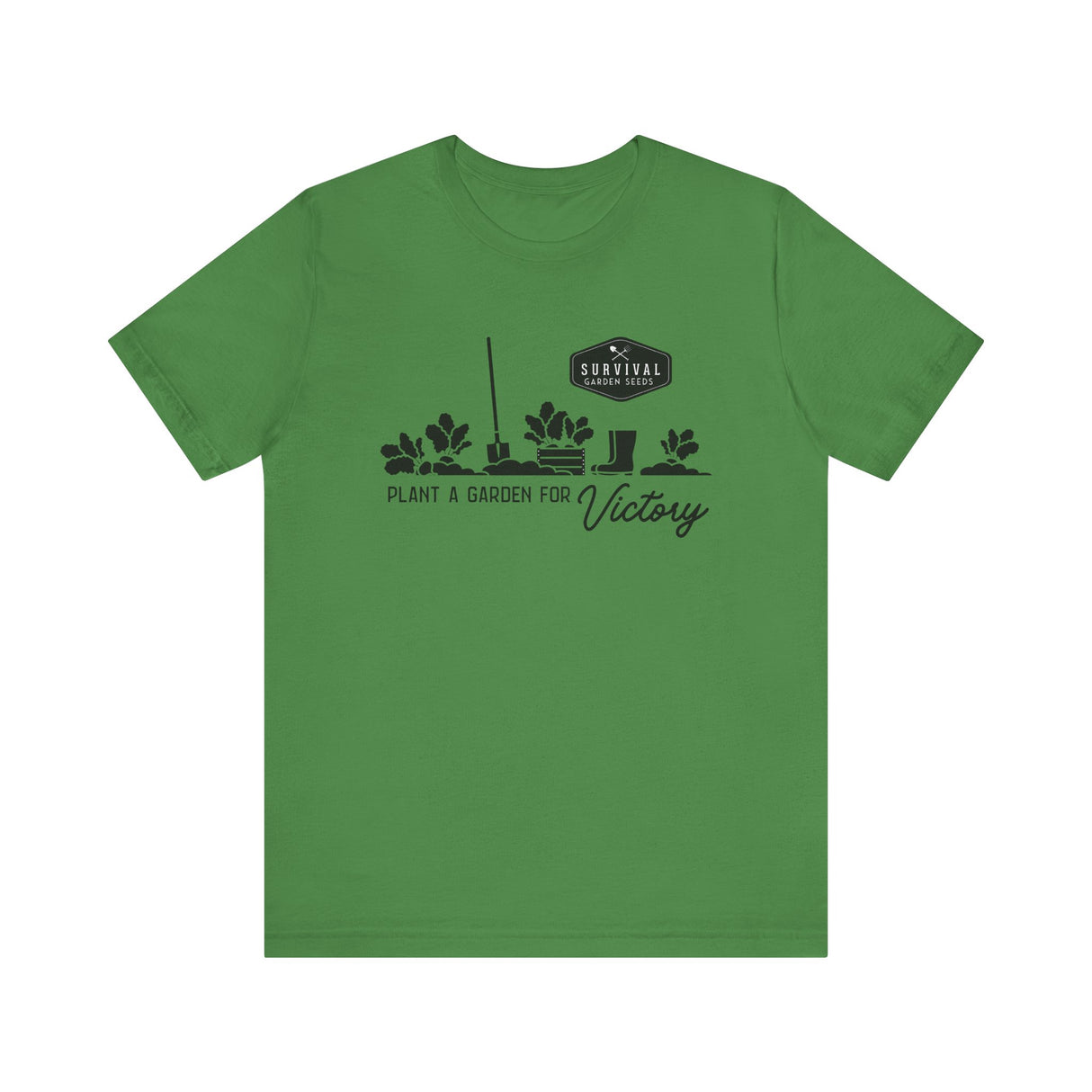 Unisex Tee -"Grow a Garden for Victory" (black design)