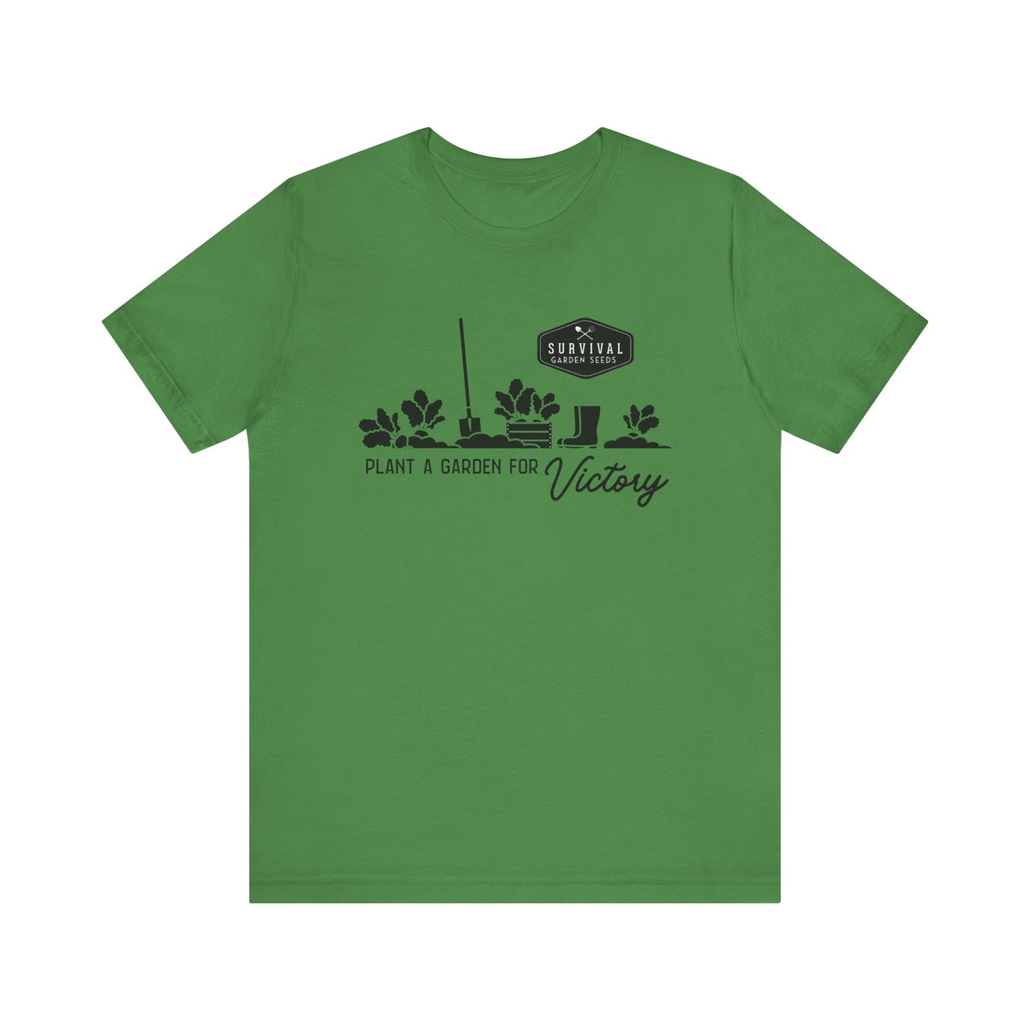 Unisex Tee -"Grow a Garden for Victory" (black design)