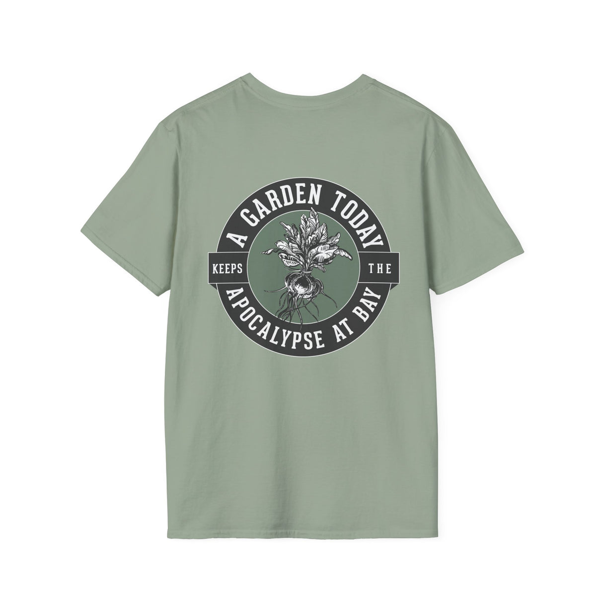 Unisex Tee - Logo Front - "A Garden Today" Back