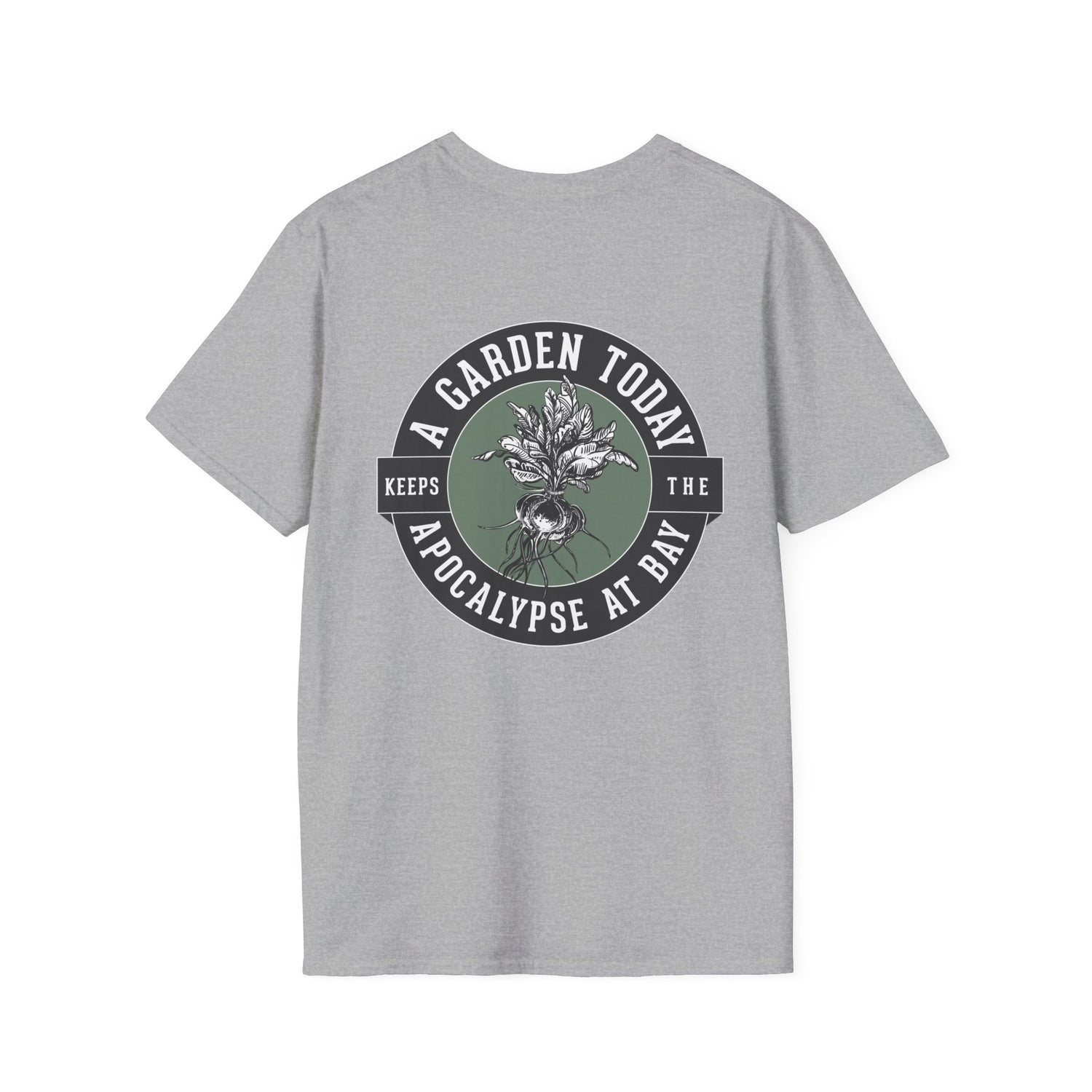 Unisex Tee - Logo Front - "A Garden Today" Back