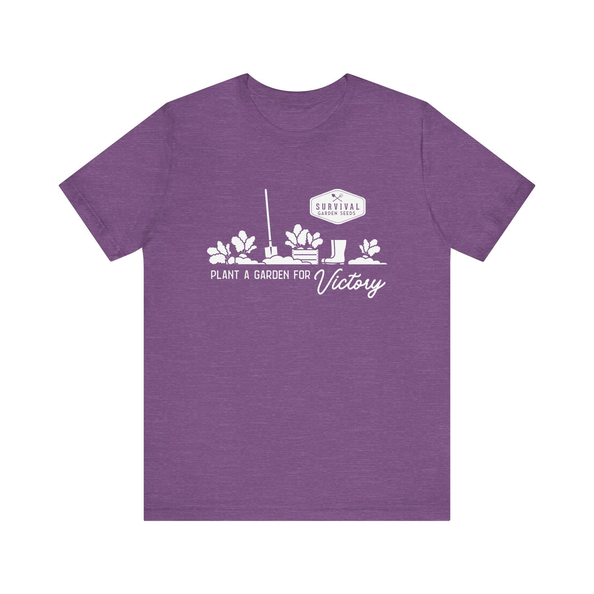 Unisex Tee - "Grow a Garden for Victory" (white design)