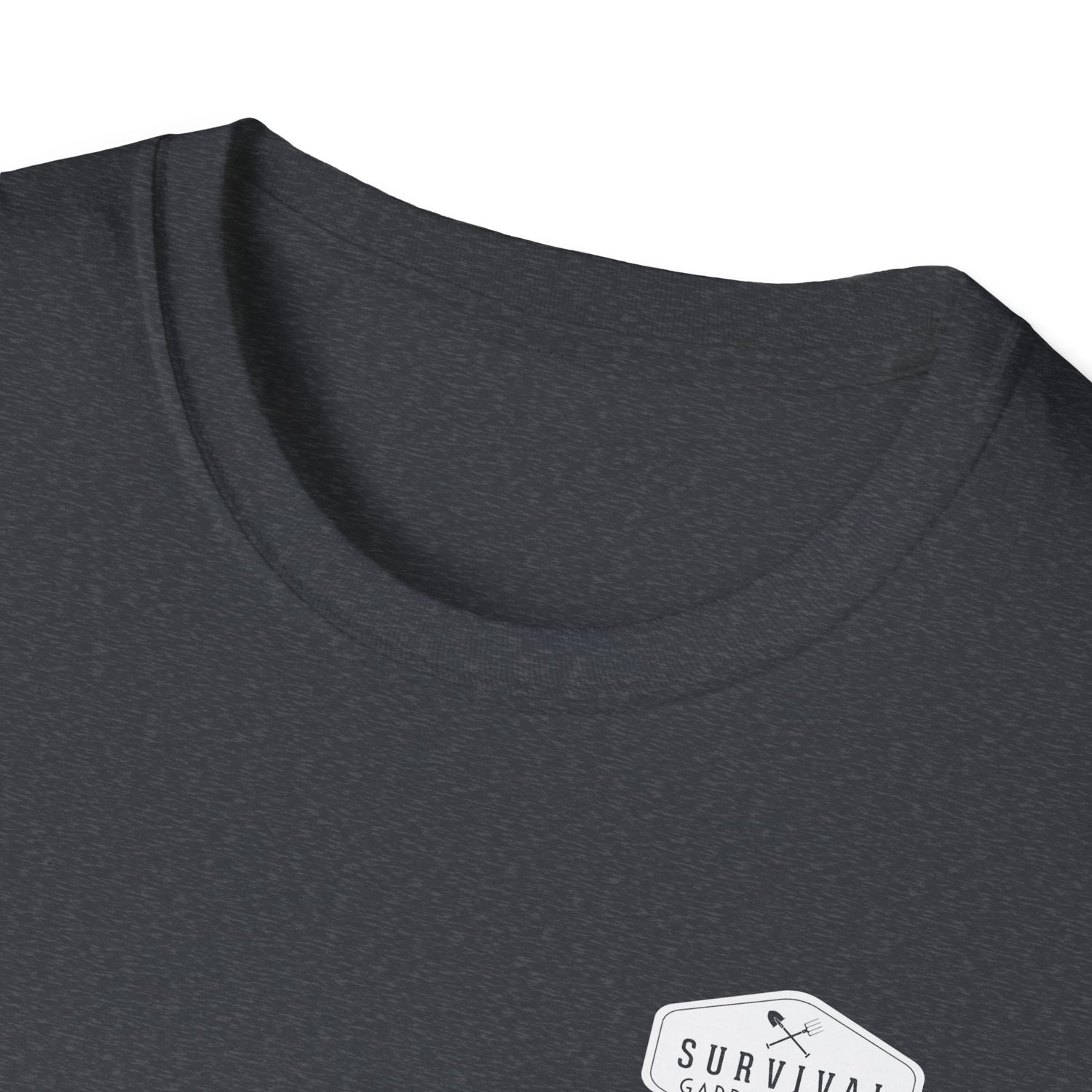 Unisex Tee - White Logo Front - "A Garden Today" Back