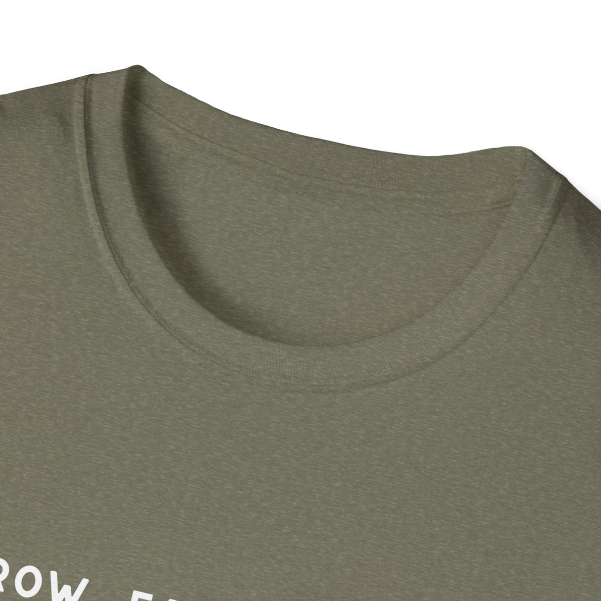 Unisex Tee - "Grow, Eat, Survive" (white design)