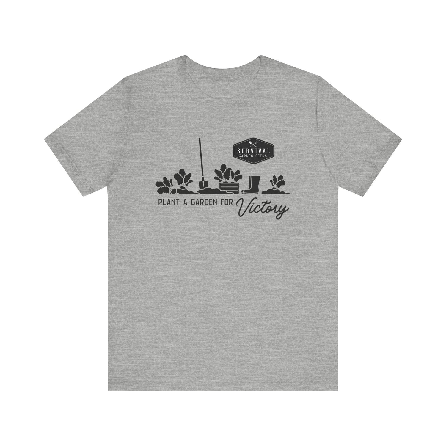 Unisex Tee -"Grow a Garden for Victory" (black design)