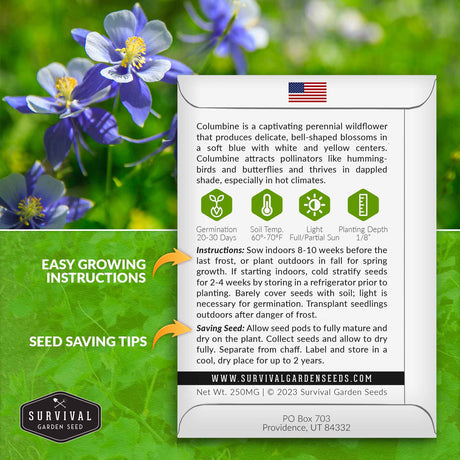 Blue Columbine Growing Instructions