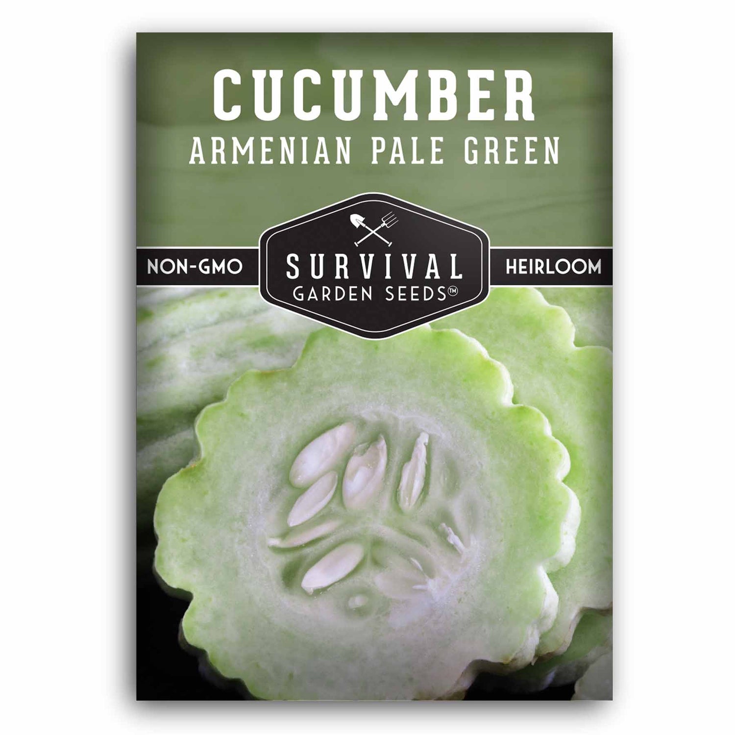 Armenian Pale Green Cucumber Seed Packet
