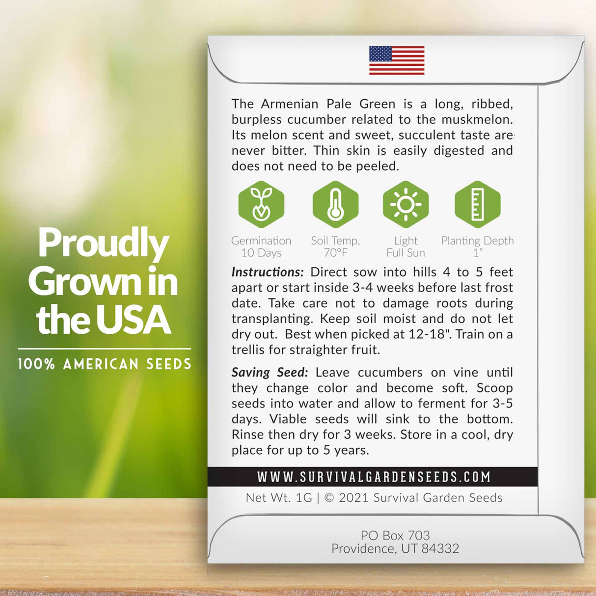 Armenian Pale Green Cucumber Growing instructions