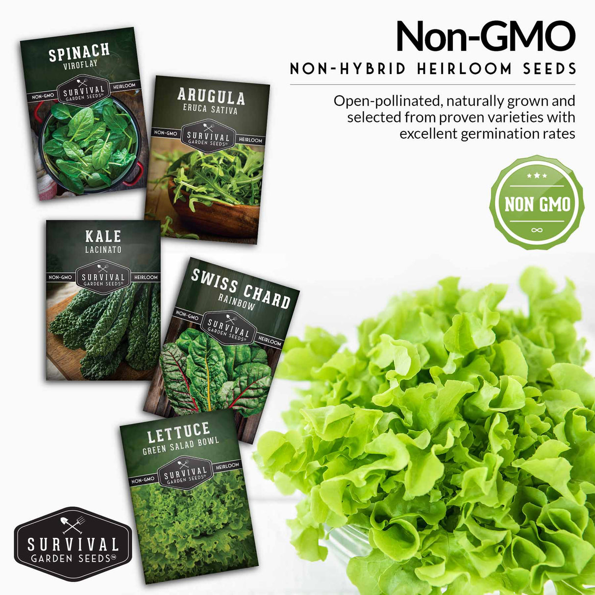 Non-GMO non-hybrid heirloom vegetable seeds