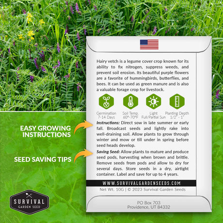 Hairy Vetch growing instructions