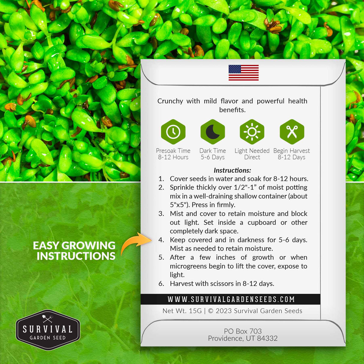 Microgreens growing instructions