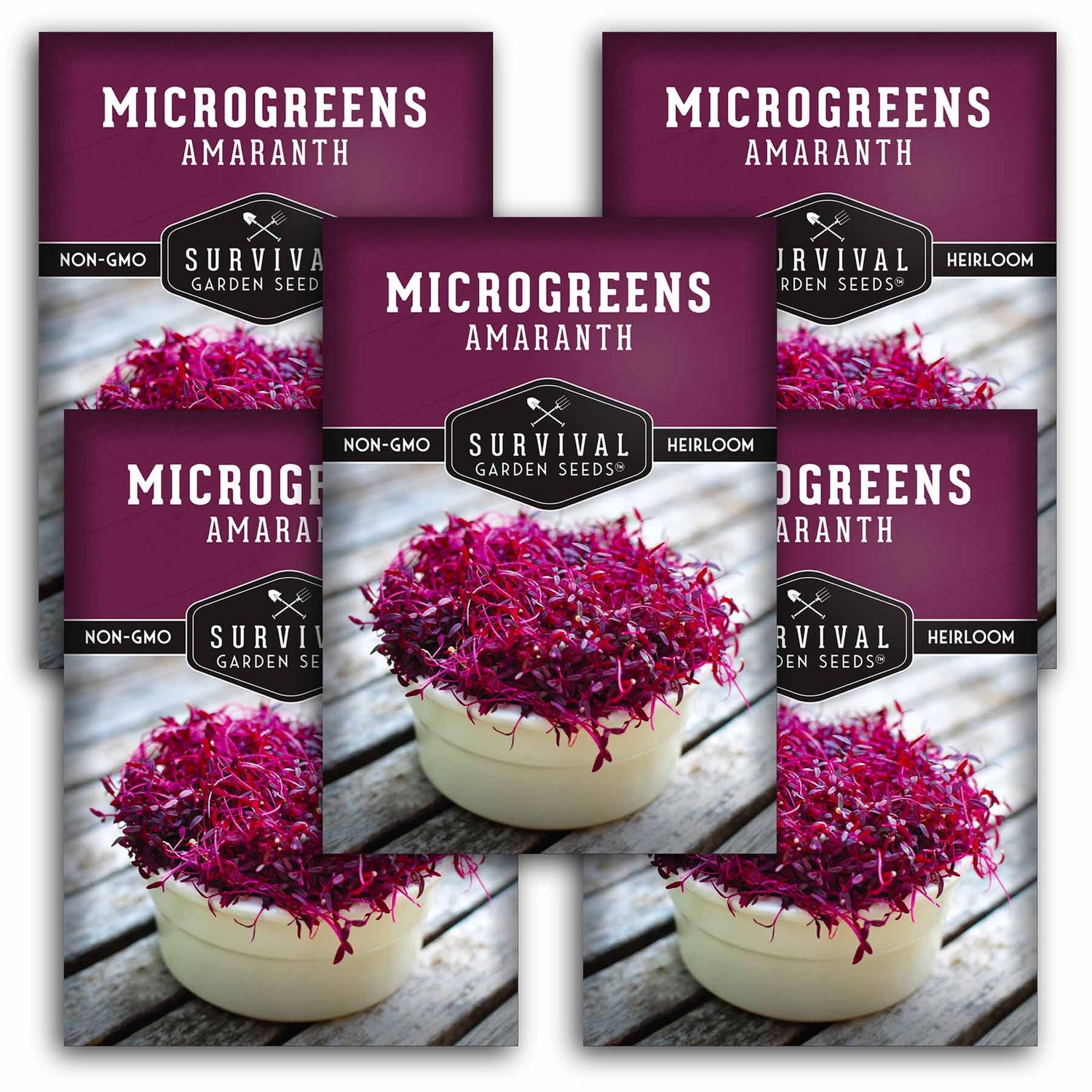 5 packets of Amaranth Microgreens seeds