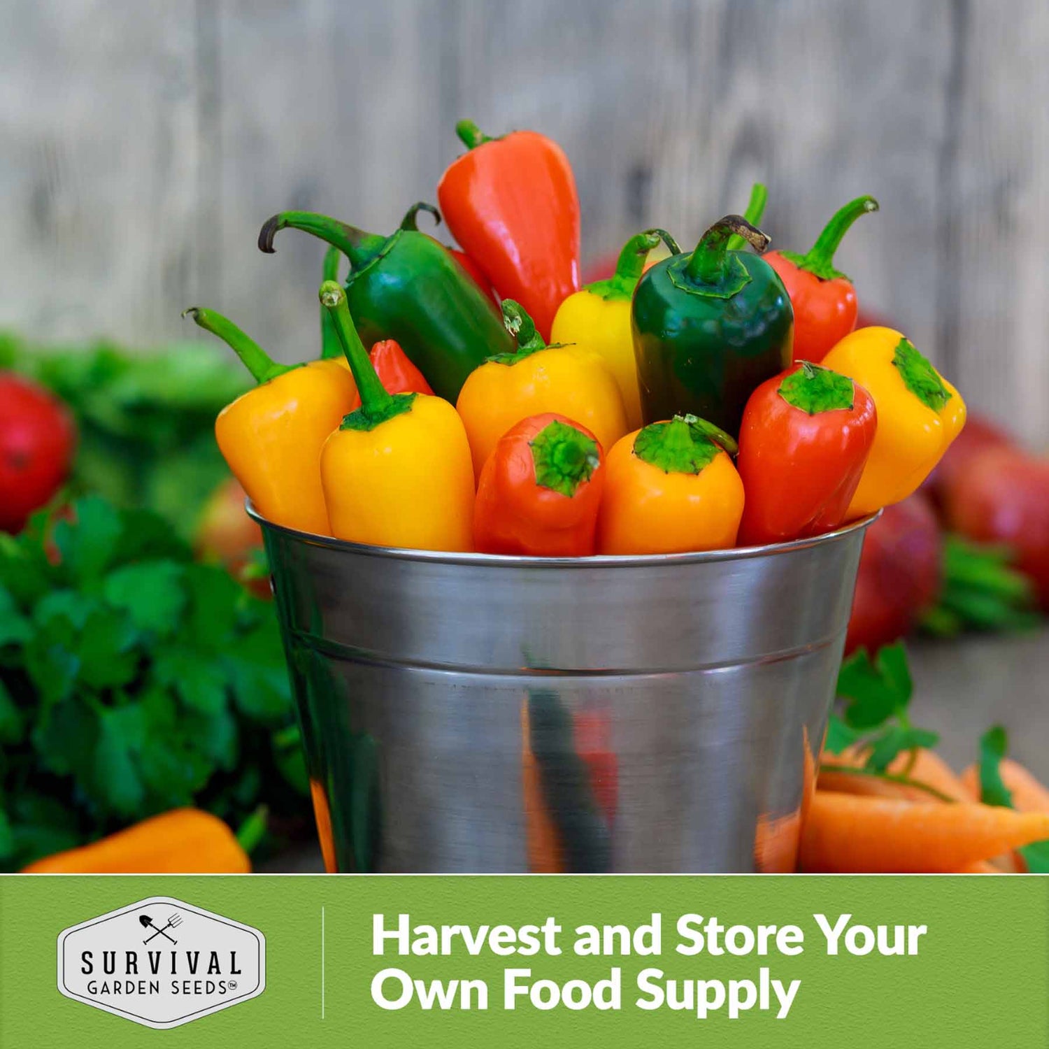Harvest and store your own food supply