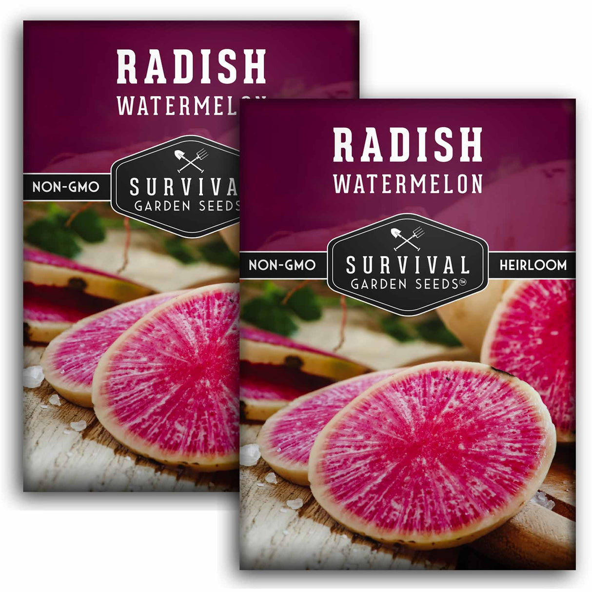 2 packets of Watermelon Radish seeds
