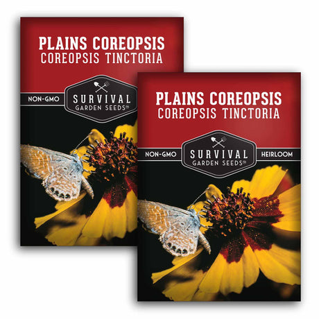 2 Packets of Plains Coreopsis seeds