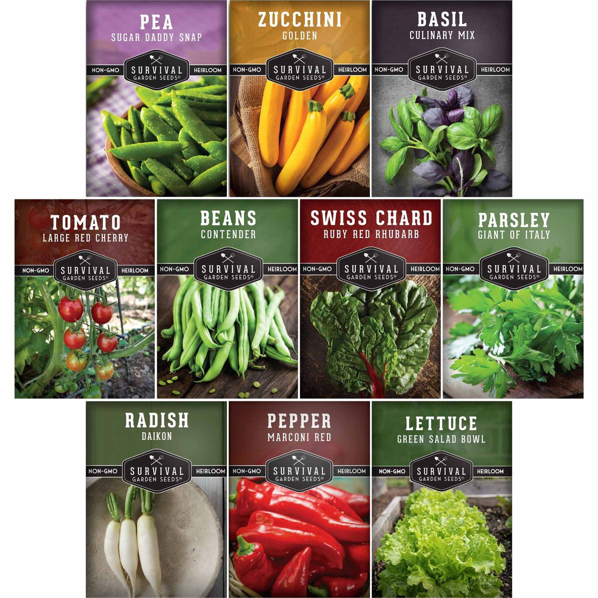 seeds for planting online Easy-to-Grow Vegetable & Herb Seeds – SurvivalGardenSeeds